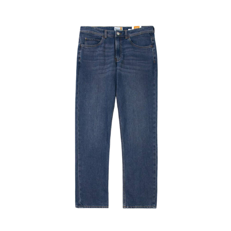 Timberland Jeans Men's Blue Moderate Straight Fit Pants