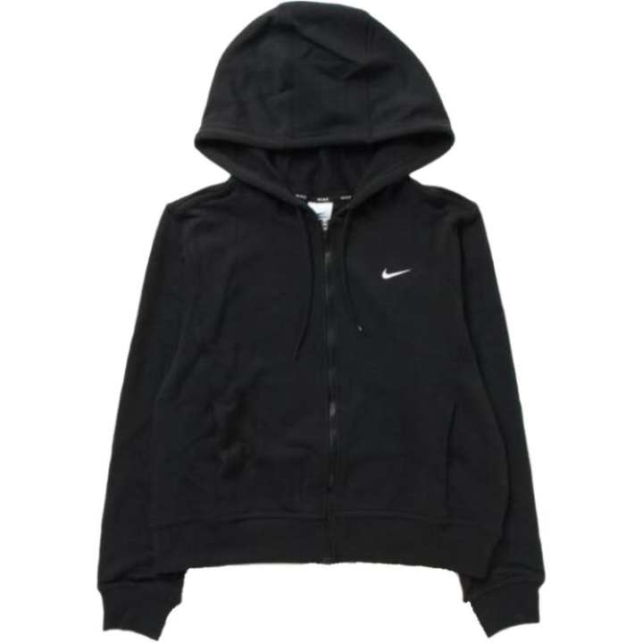 Nike Nike Sweatshirts Women's Black Hooded Moderate Cardigan