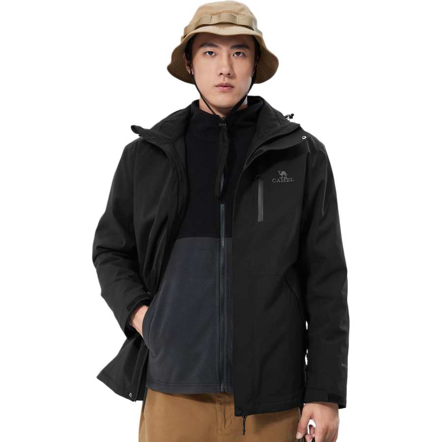 CAMEL Capsule Waterproof, Windproof, Breathable, Abrasion Resistant, Thermal Windbreaker Jacket Unisex