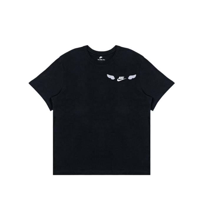 Nike Nike T Shirts Men's Black Crew Neck Moderate Straight Fit