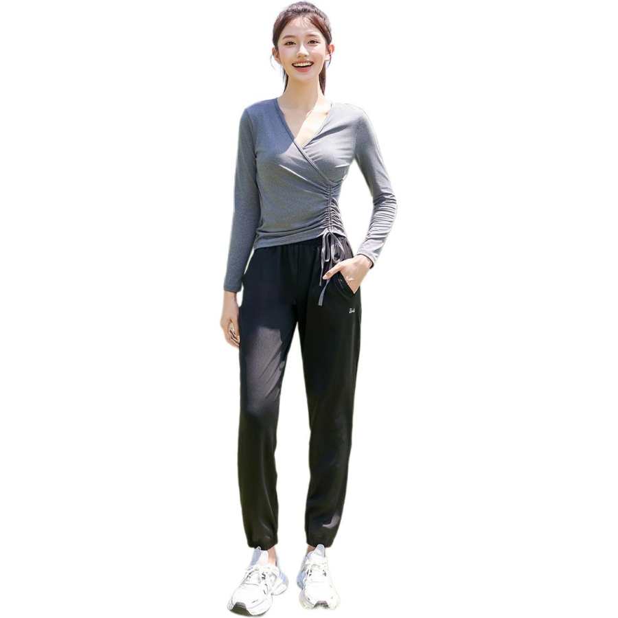 Barbie Fitness Sets Women's V Neck Moderate