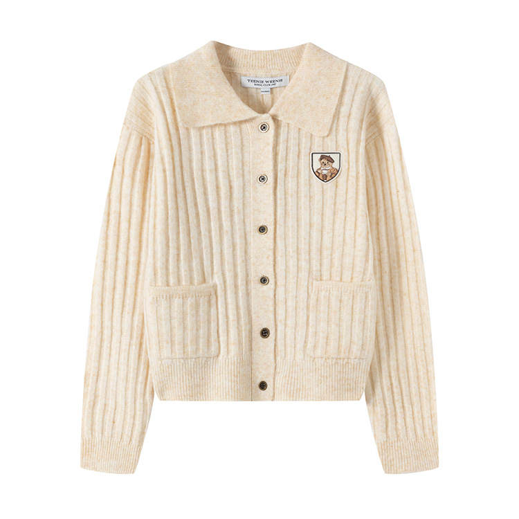 Teenie Weenie All Season Jacquard Knitted Fabric Knitwear Women's
