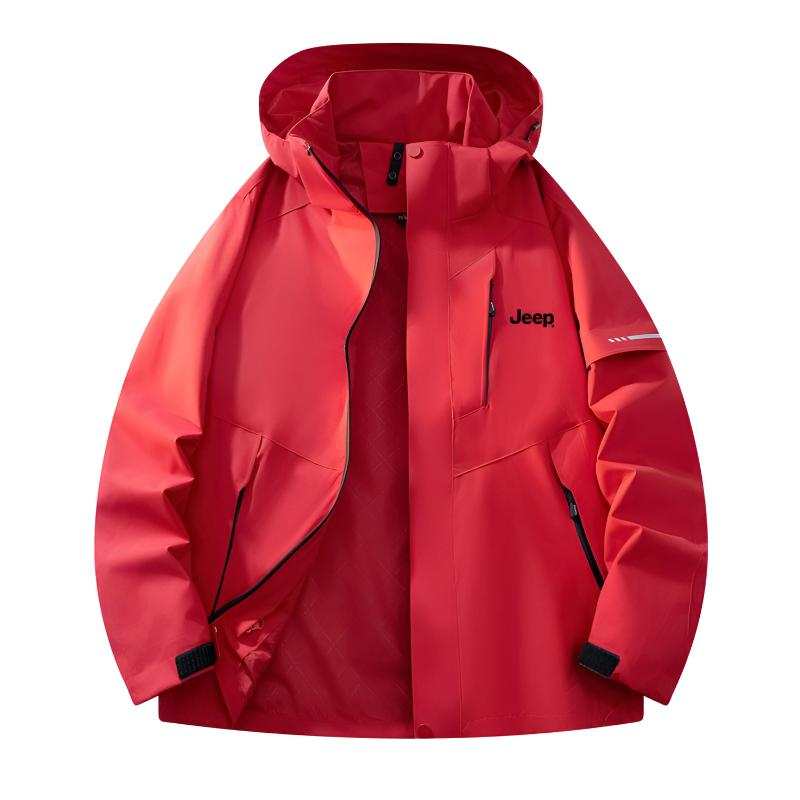 Jeep Jackets Men's Detachable Hood Thickened