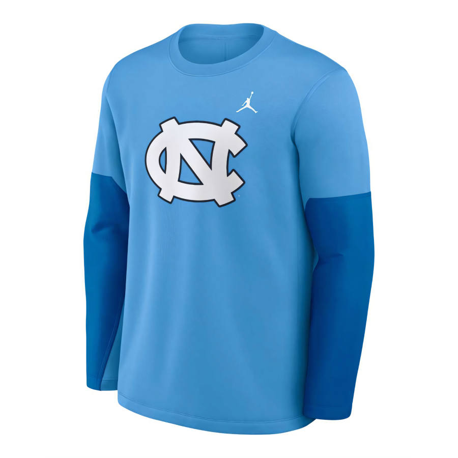Jordan Jordan North Carolina Sideline Coach Men's Jordan Brand Therma-FIT College Long-Sleeve T-Shirt
