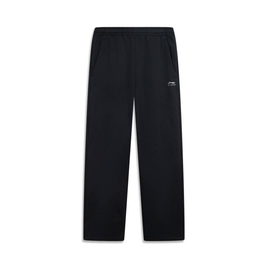 Li-Ning Li Ning Fitness Series Fleece Lined Thermal Versatile Fashion Casual Letter Stitching Knitted Sweatpants Men's