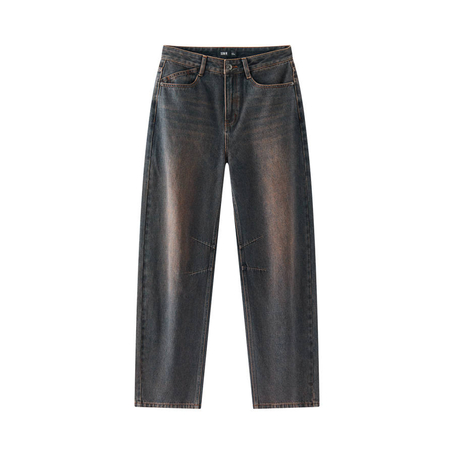 Semir Jeans Women's Red Blue Tone 00368 Moderate Scimitar Pants