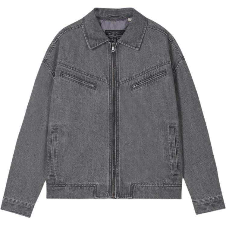 Levis Levis Denim Jackets Men's Ink Gray Lapel Moderate Other