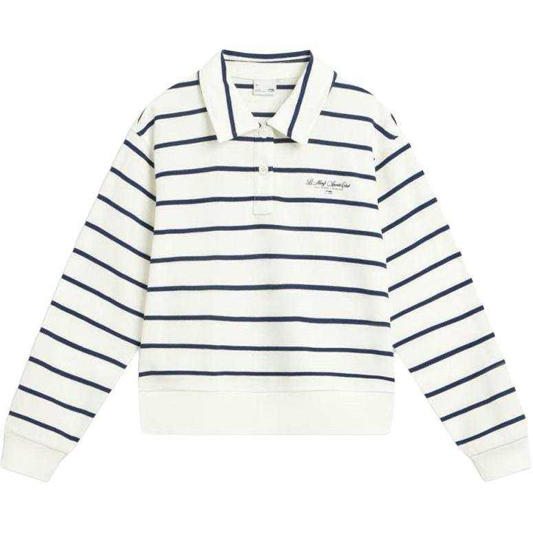 Li-Ning Li Ning Sweatshirts Women's White Lapel Moderate Regular