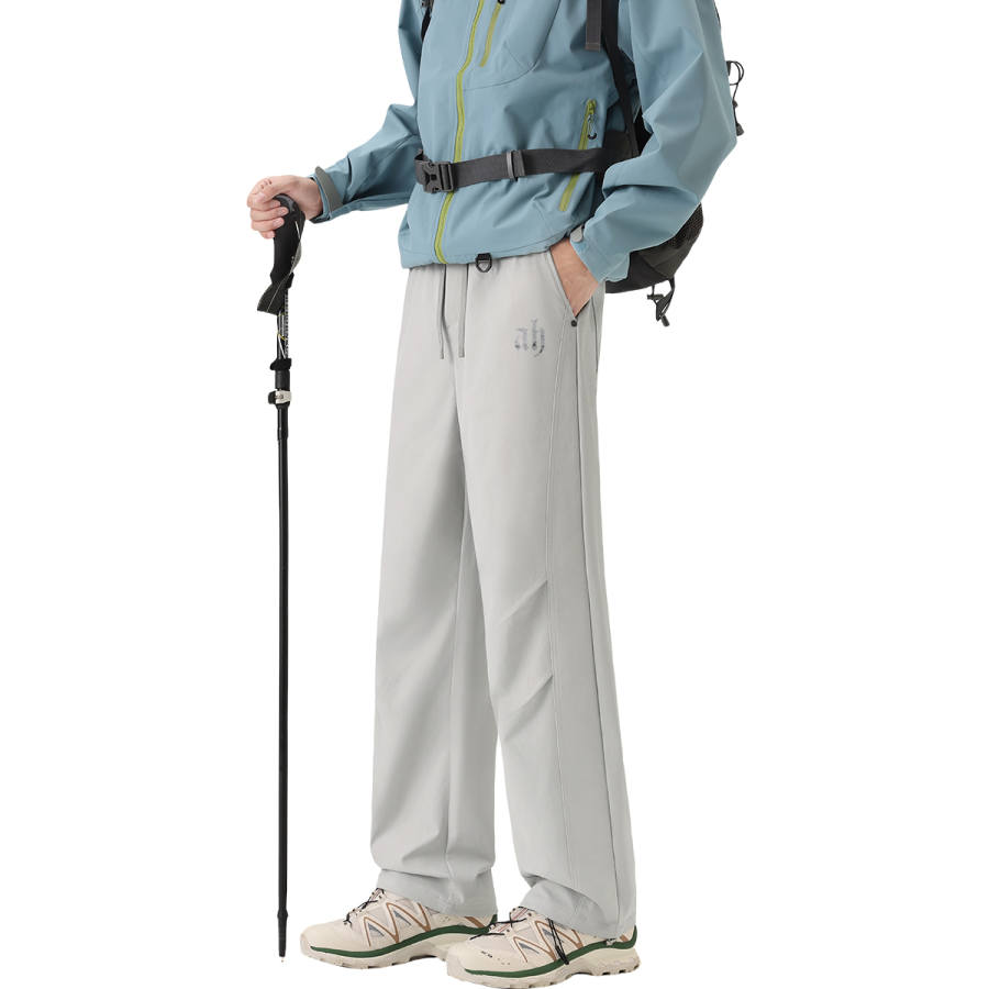 Tonlion Casual Pants Unisex Moderate Wide Leg Pants