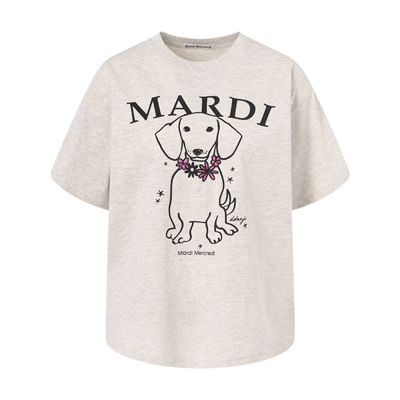 MARDI MERCREDI SS25 Drop Shoulder Sleeve T Shirt Women's