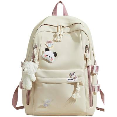 Warrior Nylon Fabric Backpack Large Women's White Bright/Steel Blue/Matcha/Lotus Color/Black