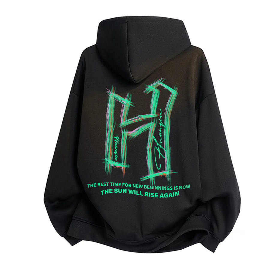HUANQIU Sweatshirts Unisex Hooded Moderate Heavyweight
