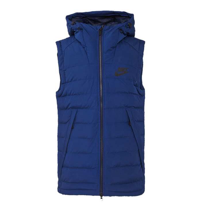 Nike Nike Down Vests Men's Blue Hooded Moderate Other