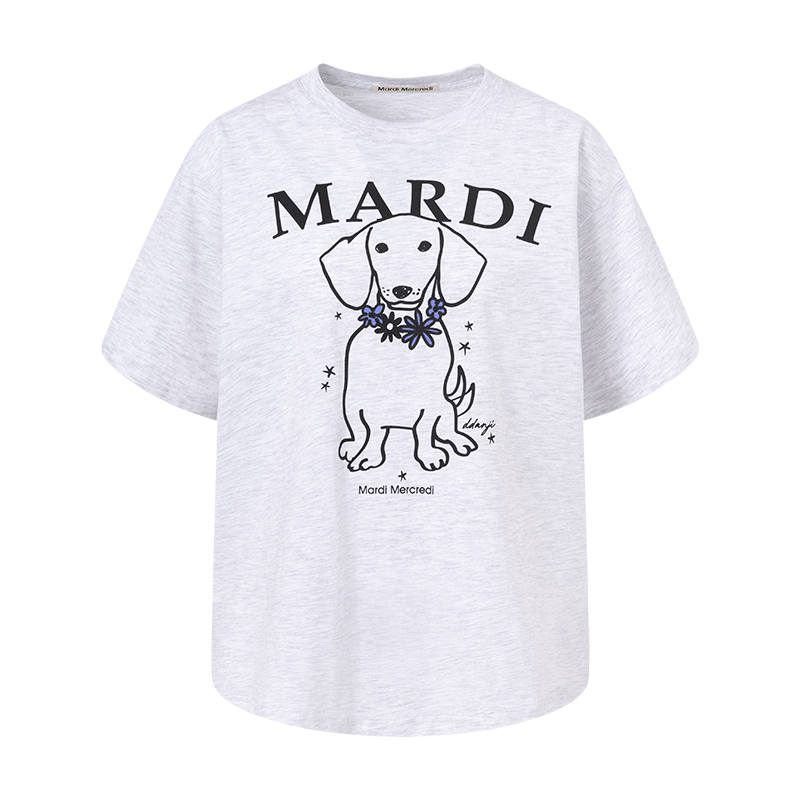 MARDI MERCREDI SS25 Drop Shoulder Sleeve T Shirt Women's