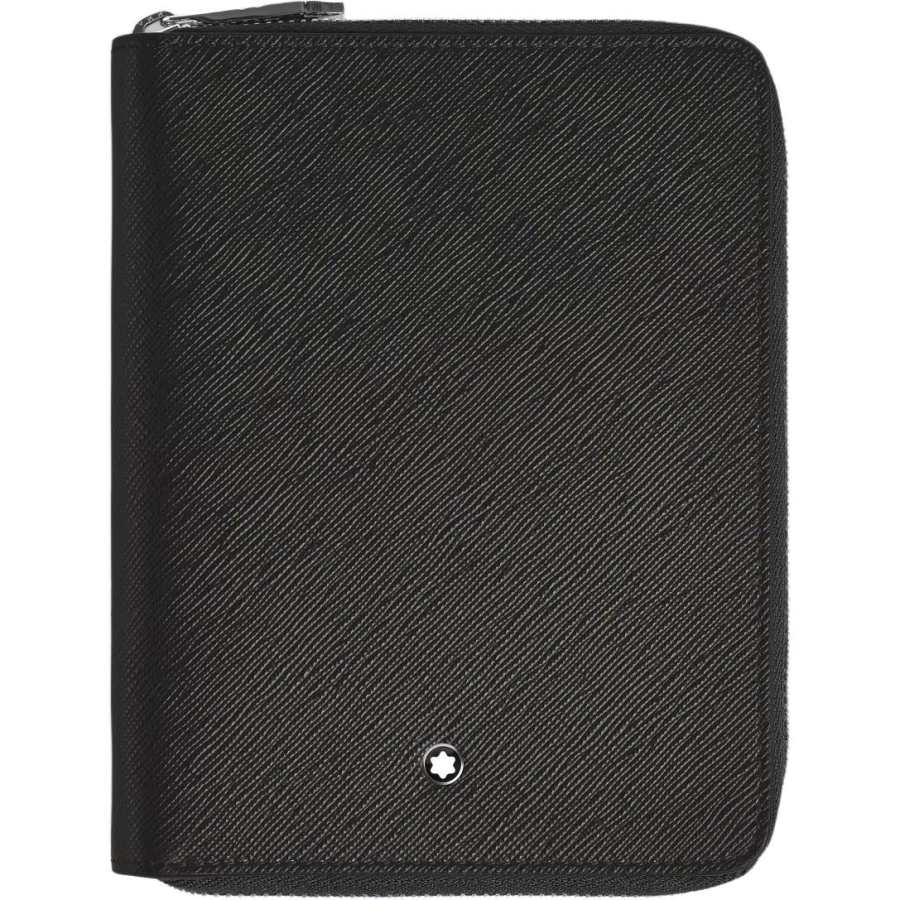 MONTBLANC Meisterstuck Cow Leather Travel Storage Bag Unisex Black
