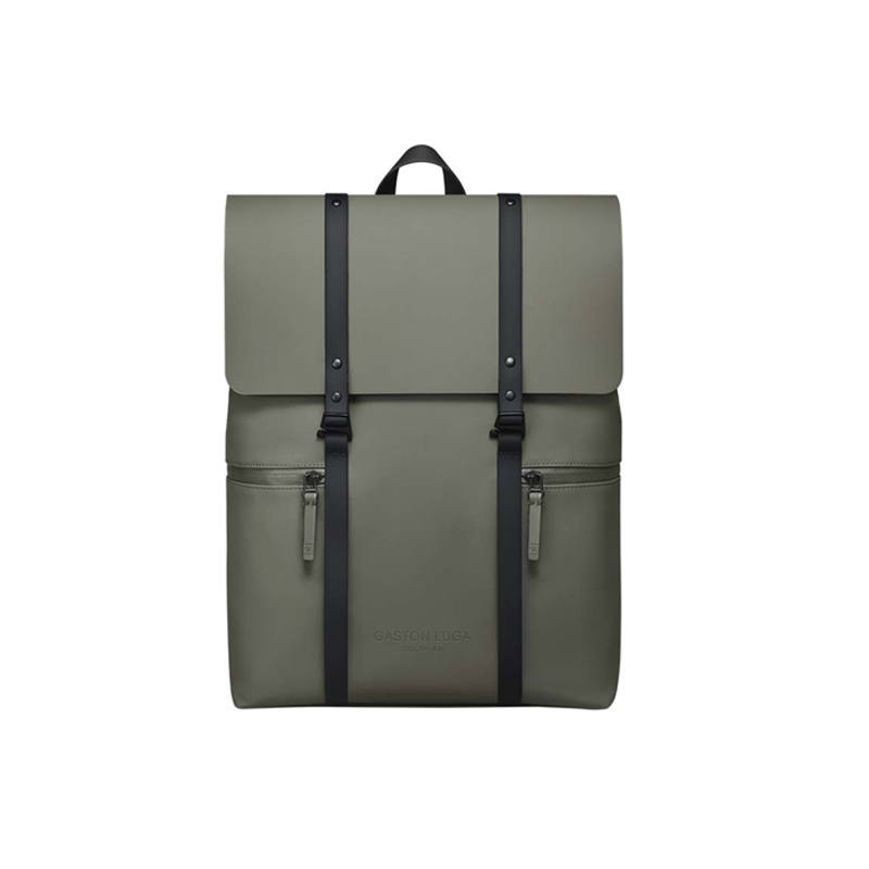 Gaston Luga Gaston Luga Polyurethane Backpack Regular Unisex Olive Green