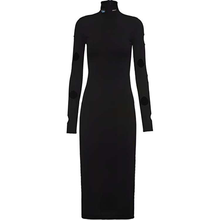 PRADA PRADA Long Sleeved Dress Women's Black