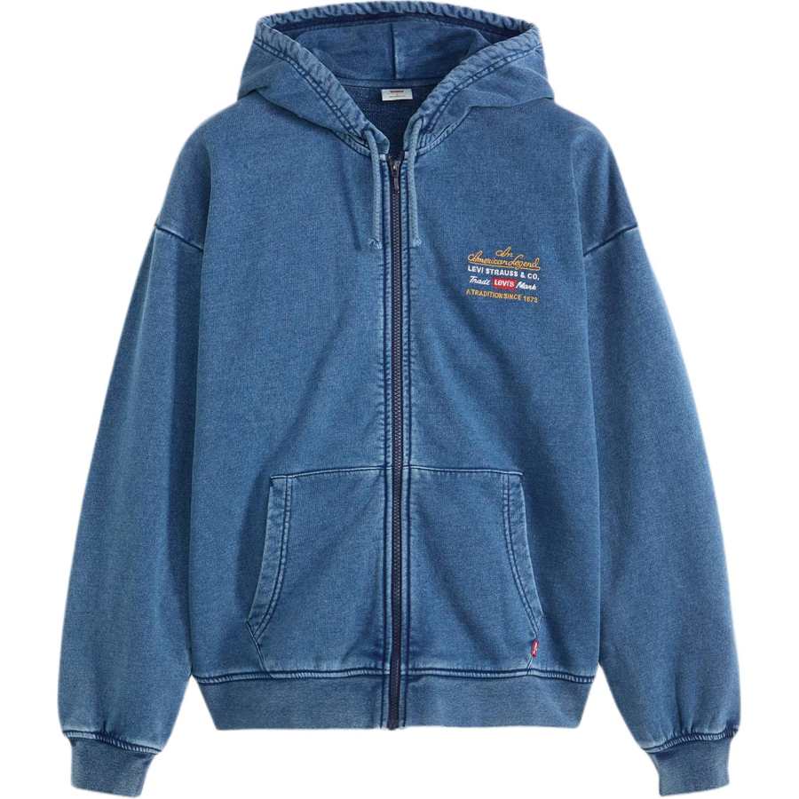 Levis Levis Sweatshirts Men's Blue Hooded Moderate