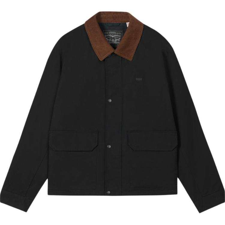 Levis Levis Jackets Men's Black Lapel Moderate Workwear