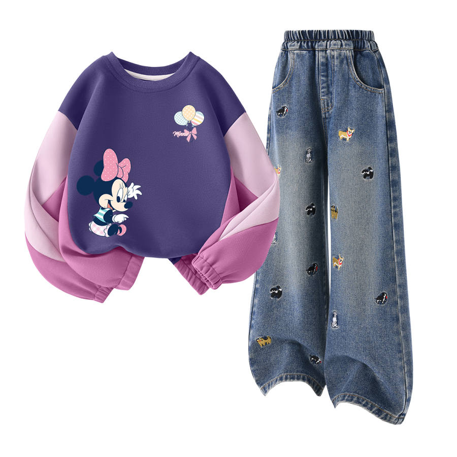 Disney Kids Casual Sportswear Crew Neck Moderate