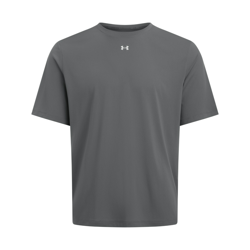 Under Armour T Shirts Men's Rhinoceros Gray/025 Crew Neck Moderate