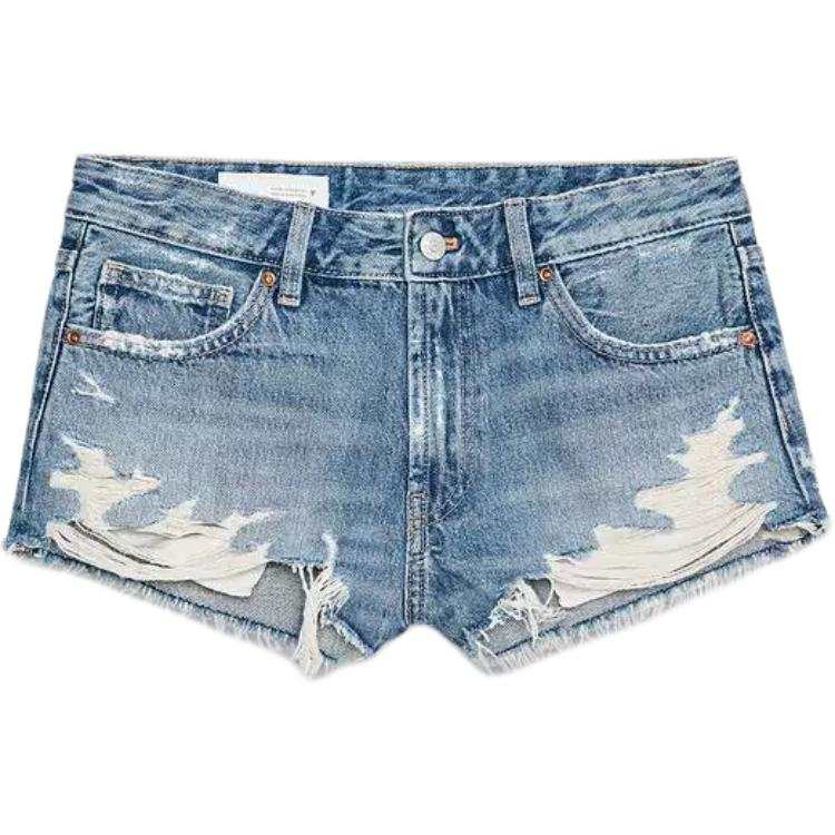 ZARA Denim Shorts Women's Blue Moderate Other