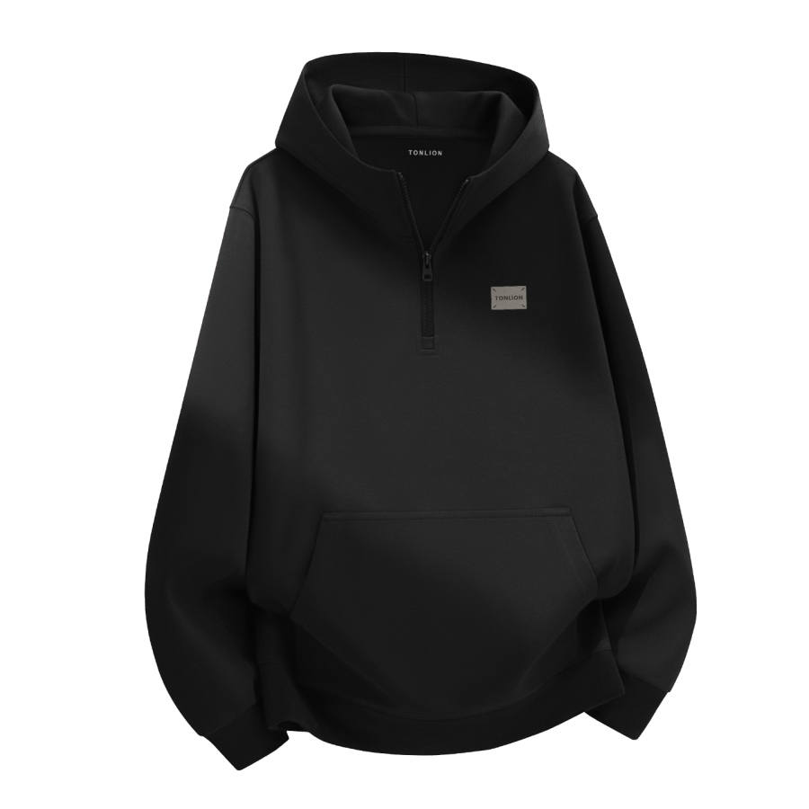 Tonlion Sweatshirts Unisex Hooded Moderate Regular
