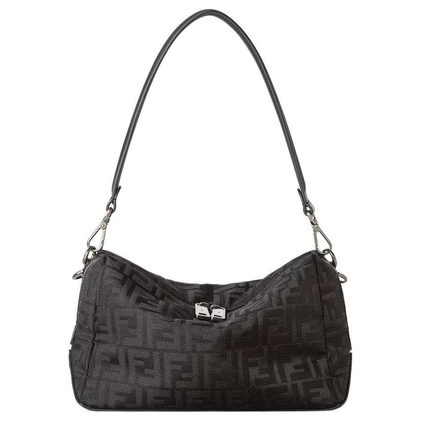 FENDI Polyamide Shoulder Bag Medium Men's Black