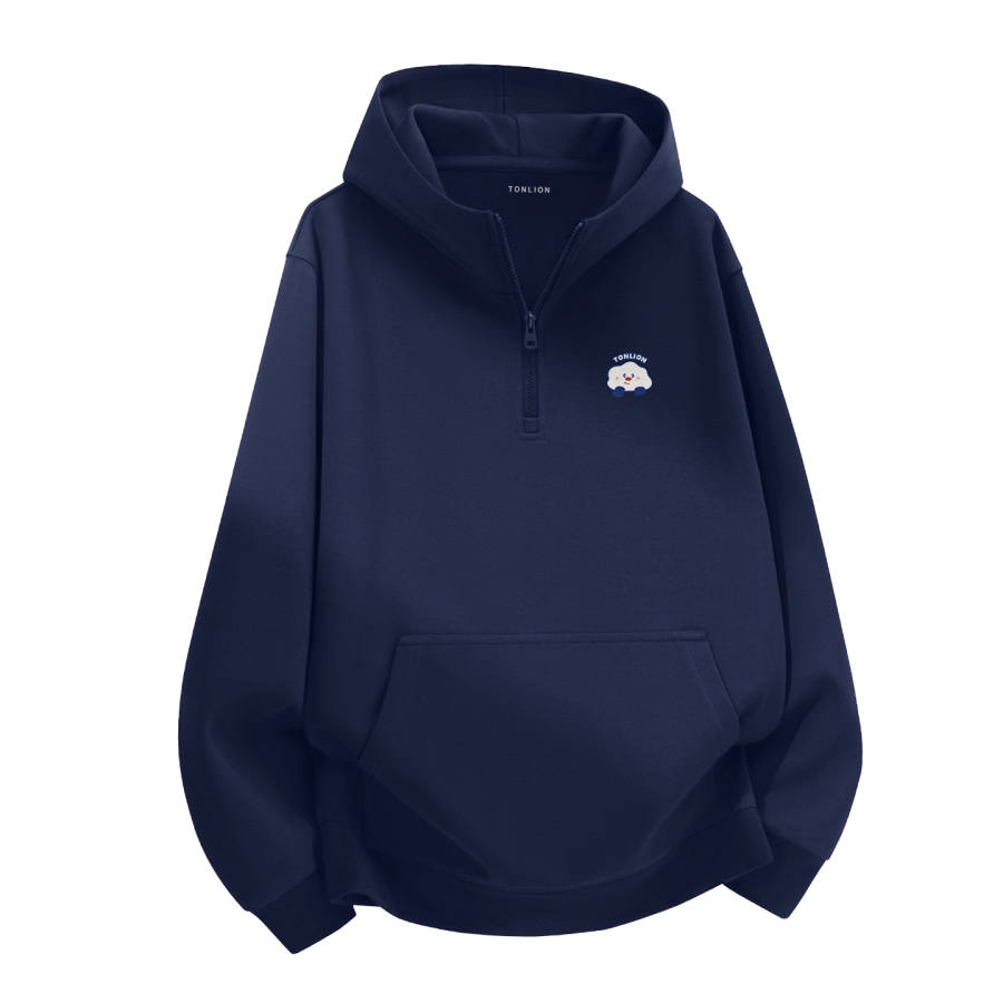 Tonlion Sweatshirts Unisex Hooded Moderate Regular