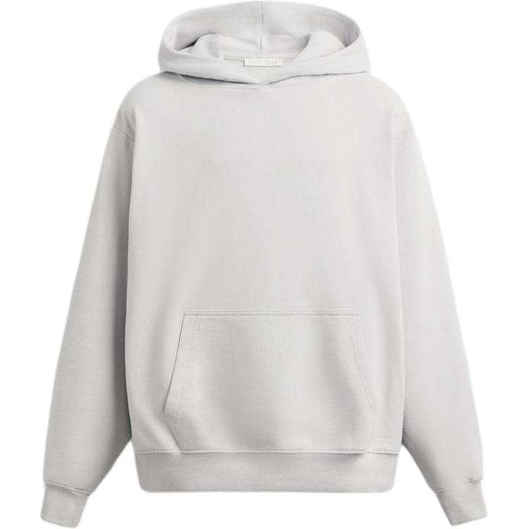 ZARA Sweatshirts Men's Pearl Gray Hooded Moderate