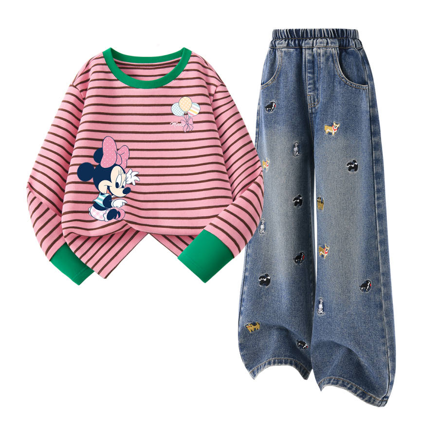 Disney Kids Casual Sportswear Baseball Collar Moderate
