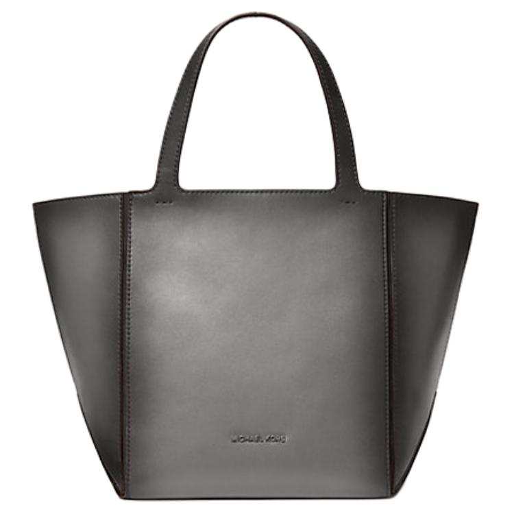 MICHAEL KORS Jordi Leather Handbag Medium Women's Gray