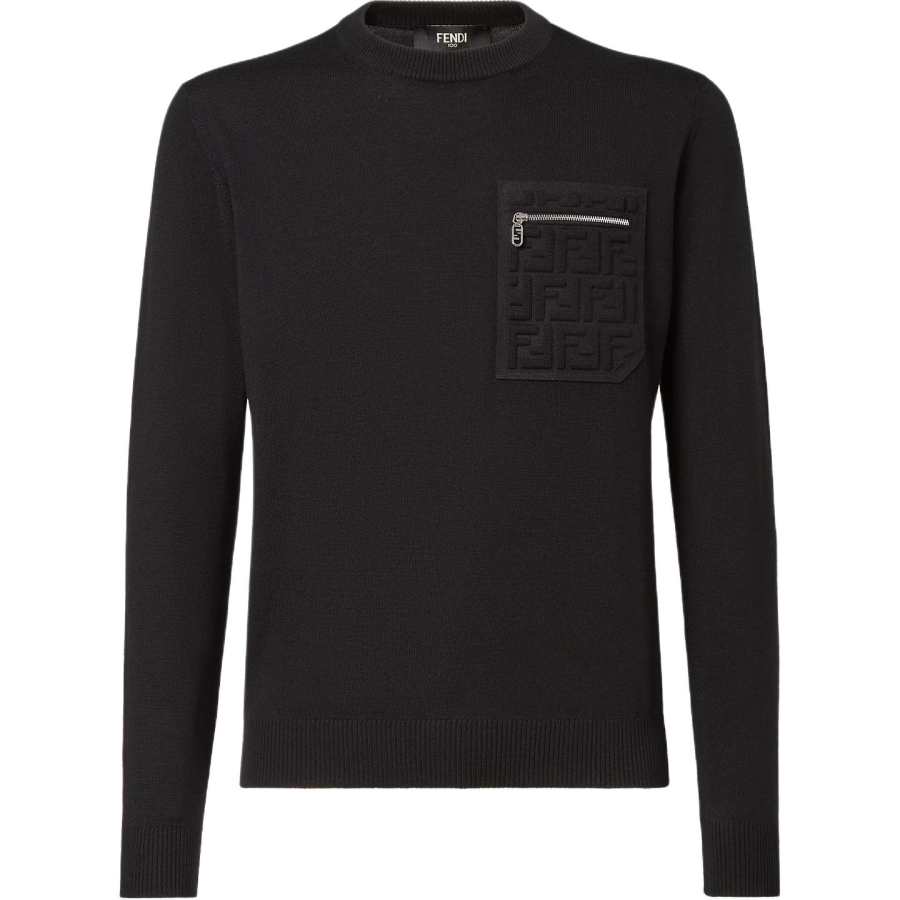 Fendi Ff Embossed Crewneck Jumper