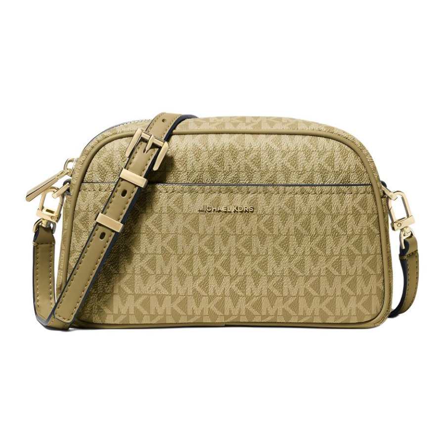 MICHAEL KORS Jet Set Coated Canvas Shoulder Bag Small Women's Pistachio Green