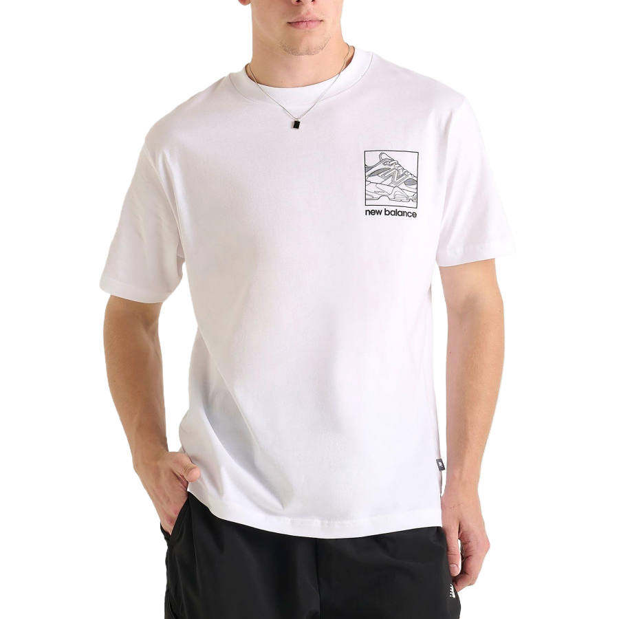 New Balance New Balance T Shirts Men's White Crew Neck
