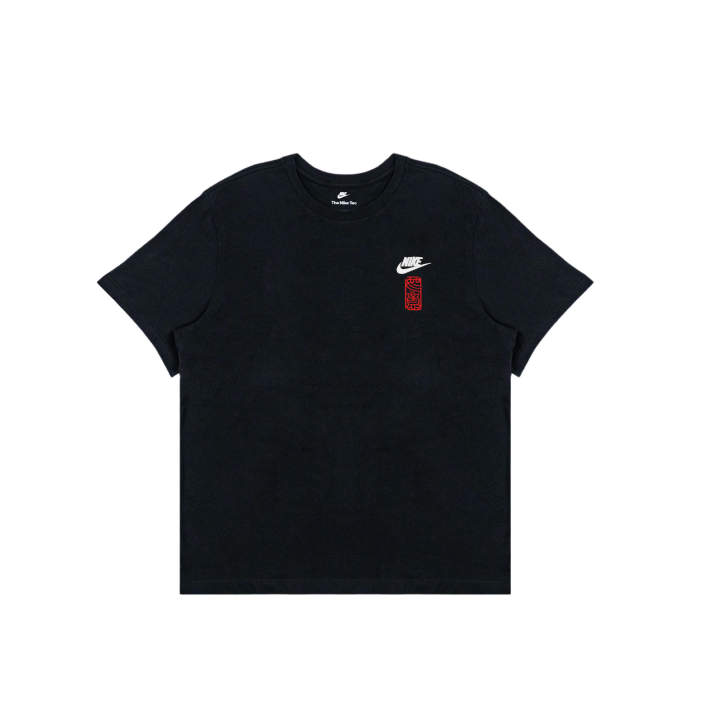 Nike Nike T Shirts Men's Black Crew Neck Moderate Straight Fit
