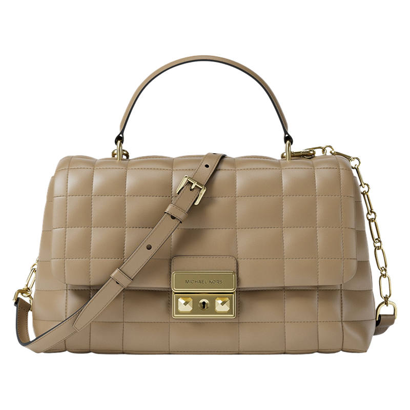 MICHAEL KORS Tribeca Sheepskin Handbag Medium Women's Camel