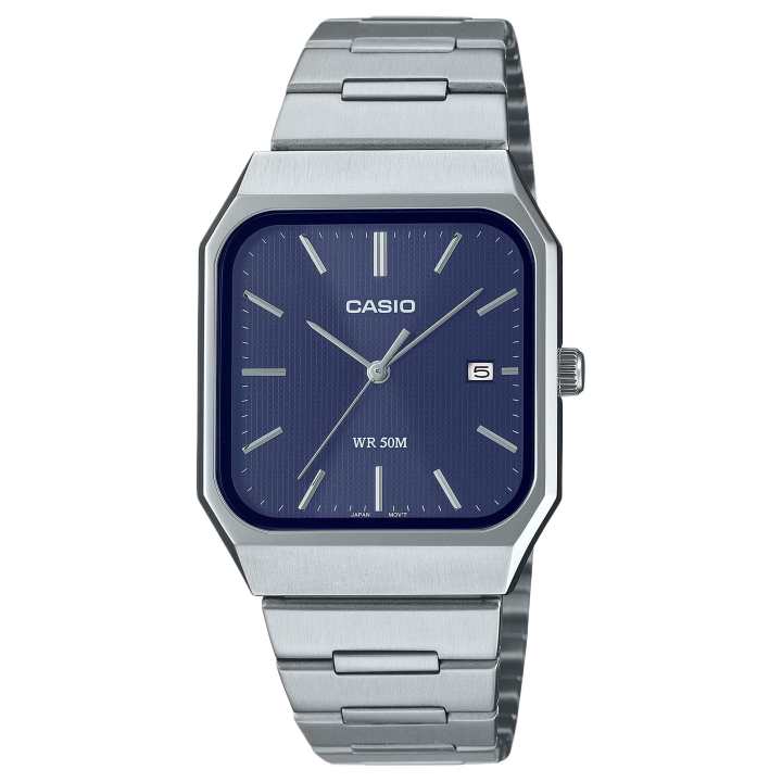 CASIO CASIO G SHOCK Quartz Movement Stainless Steel Strap Watch Unisex Blue Dial