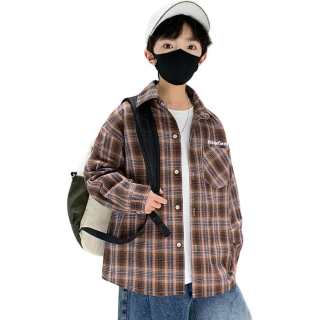 EASTERN CAMEL Kids Casual Shirts Lapel Moderate