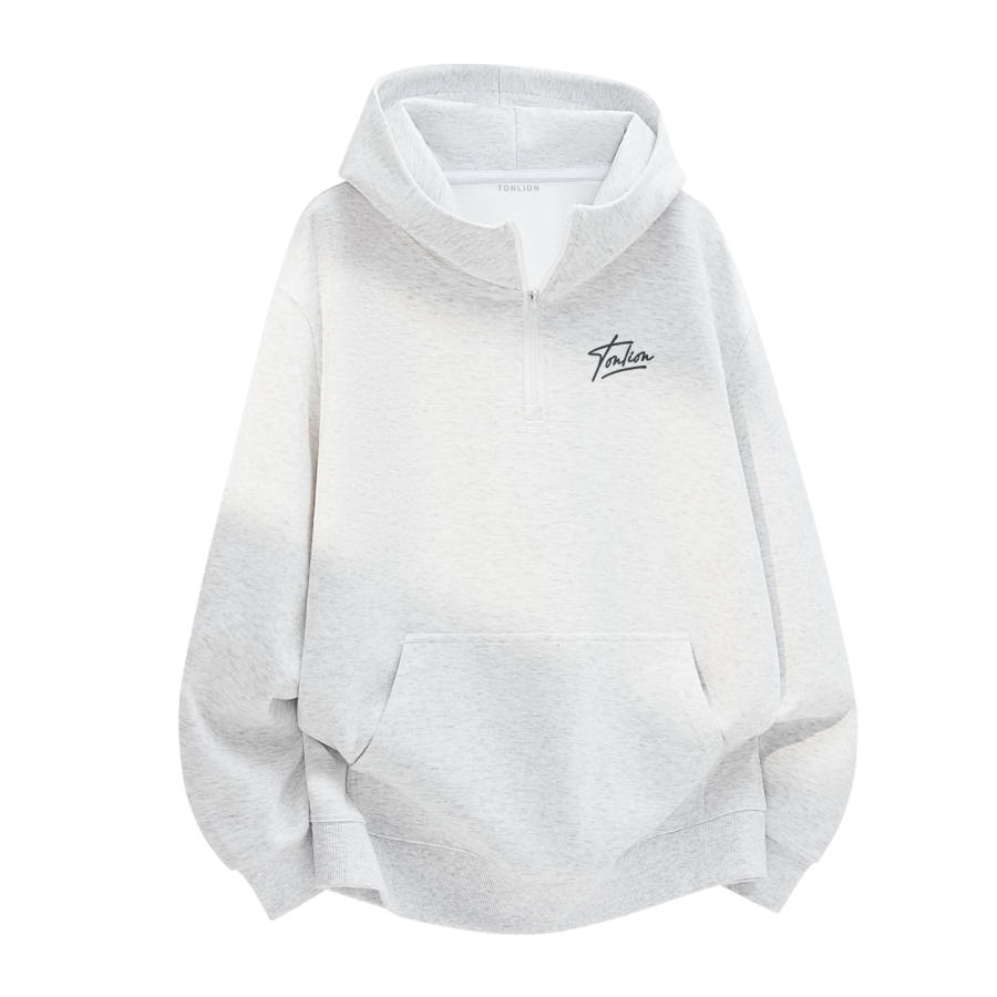 Tonlion Sweatshirts Unisex Hooded Moderate Regular