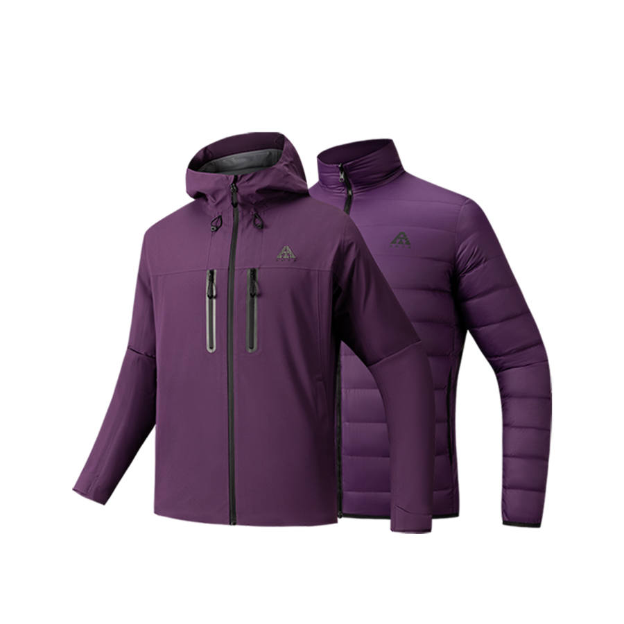 Anta Outdoor Collection Hiking Outdoor Adventure Waterproof And Windproof To Keep Warm Windbreaker Jacket Men's