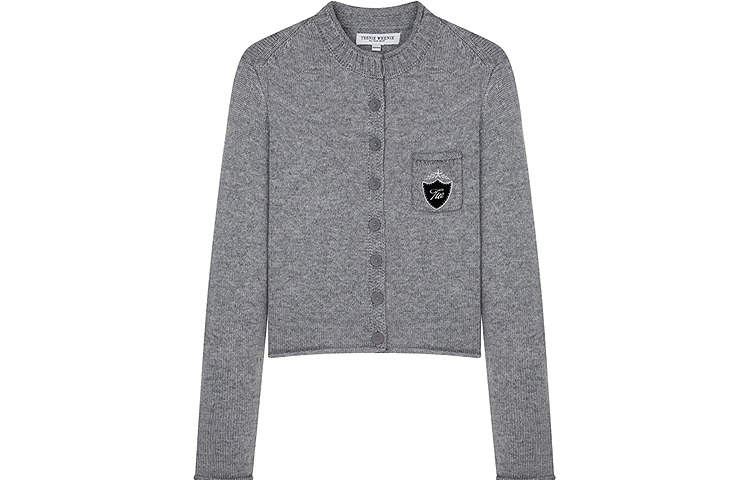 Teenie Weenie Knitwear Women's Crew Neck Moderate Cardigan