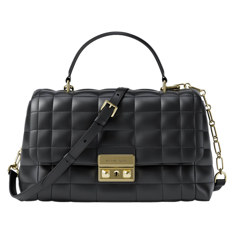 MICHAEL KORS Tribeca Sheepskin Handbag Medium Women's Black