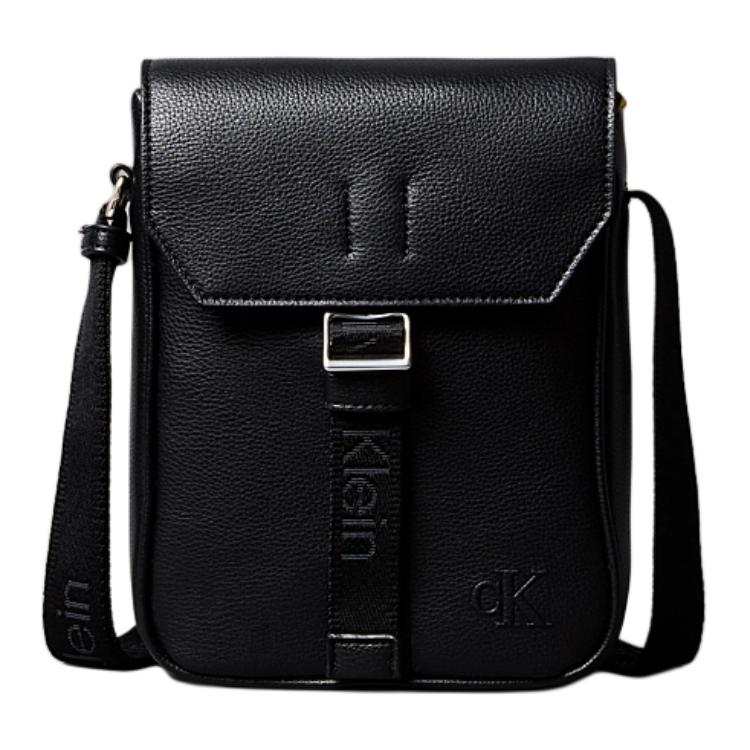 CALVIN KLEIN Pu Crossbody Bags Men's Black