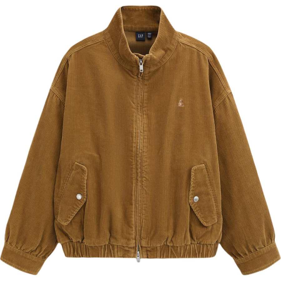 GAP Jackets Women's Brown Stand Collar Moderate Other