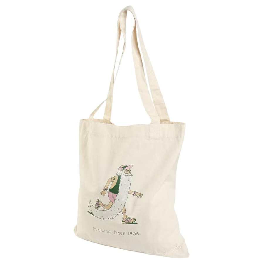 New Balance New Balance Polyester Tote Bag, Shopping Bag, Shoulder Bag Unisex White