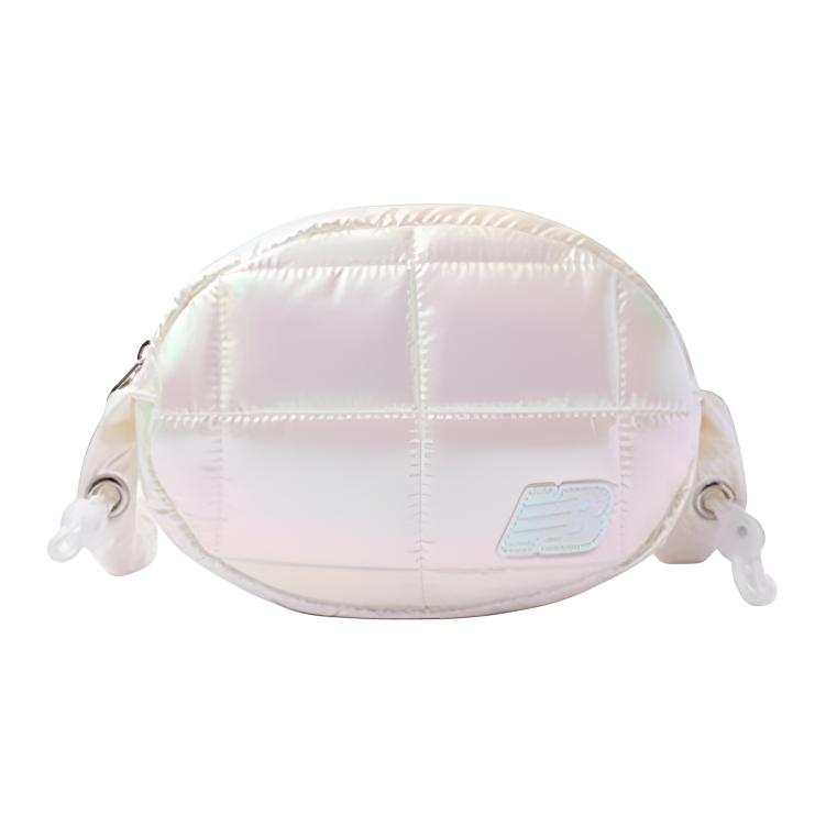 New Balance New Balance Fashion Trend Fabric Crossbody Bag Kids' Silver/Cream