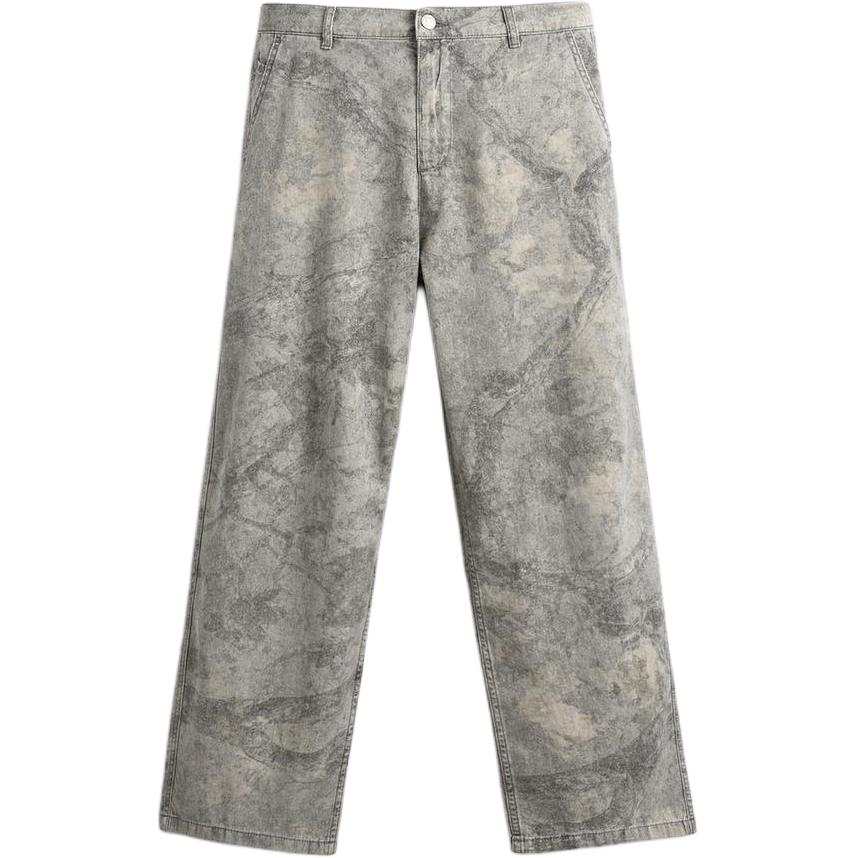 ZARA Casual Pants Men's Print Moderate Straight Fit Pants