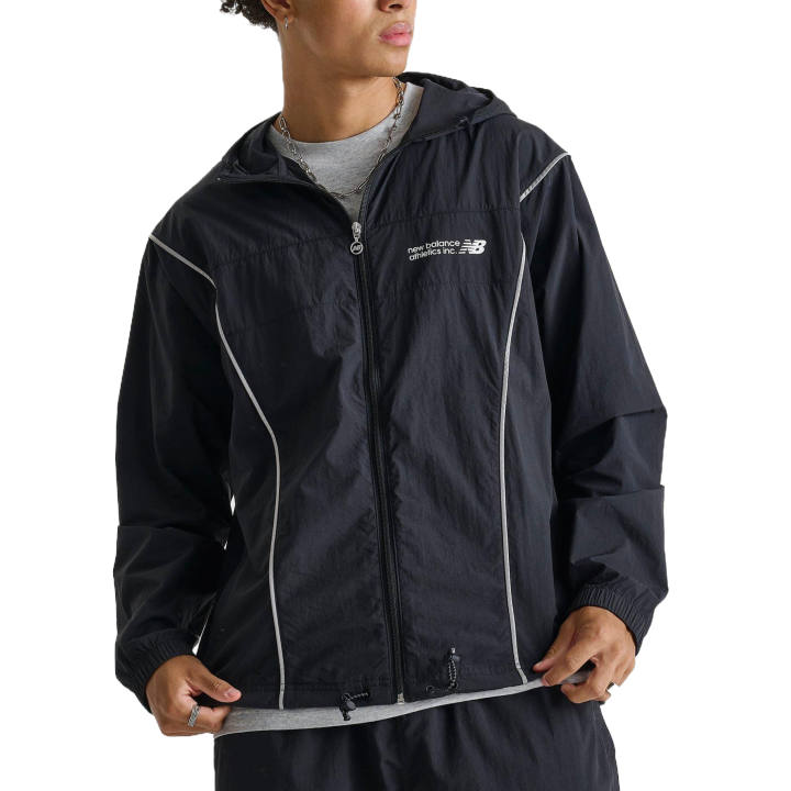 New Balance New Balance Jackets Men's Black Hooded Moderate Other