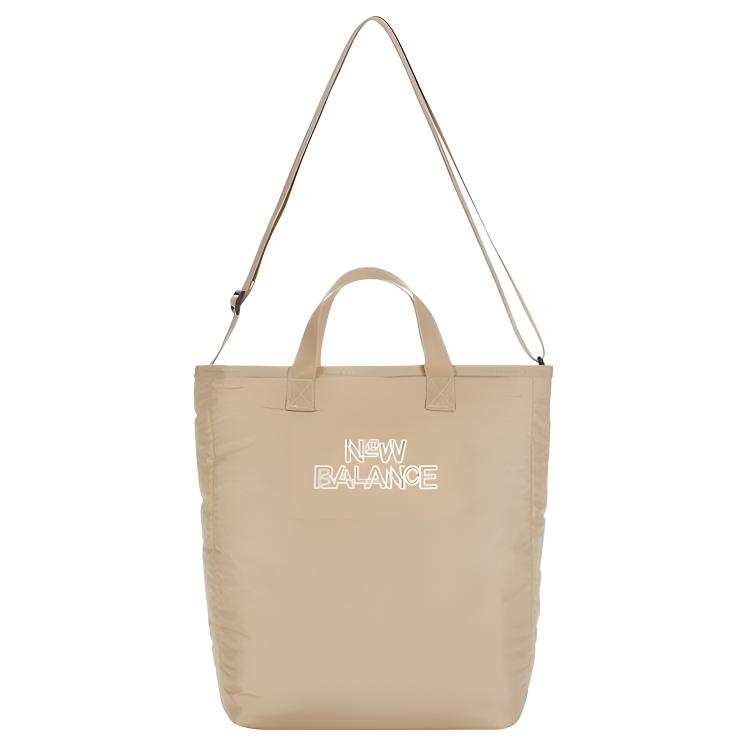 New Balance New Balance Fabric Tote Bag, Shopping Bag, Shoulder Bag, Crossbody Bag, Handbag Regular Unisex Brown